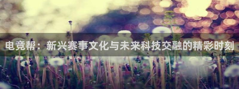 南宫电竞：电竞帮：新兴赛事文化与未来科技交融的精彩时刻